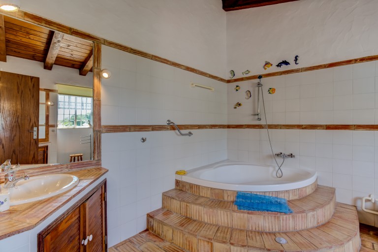 Jacaranda Bathroom with corner bath